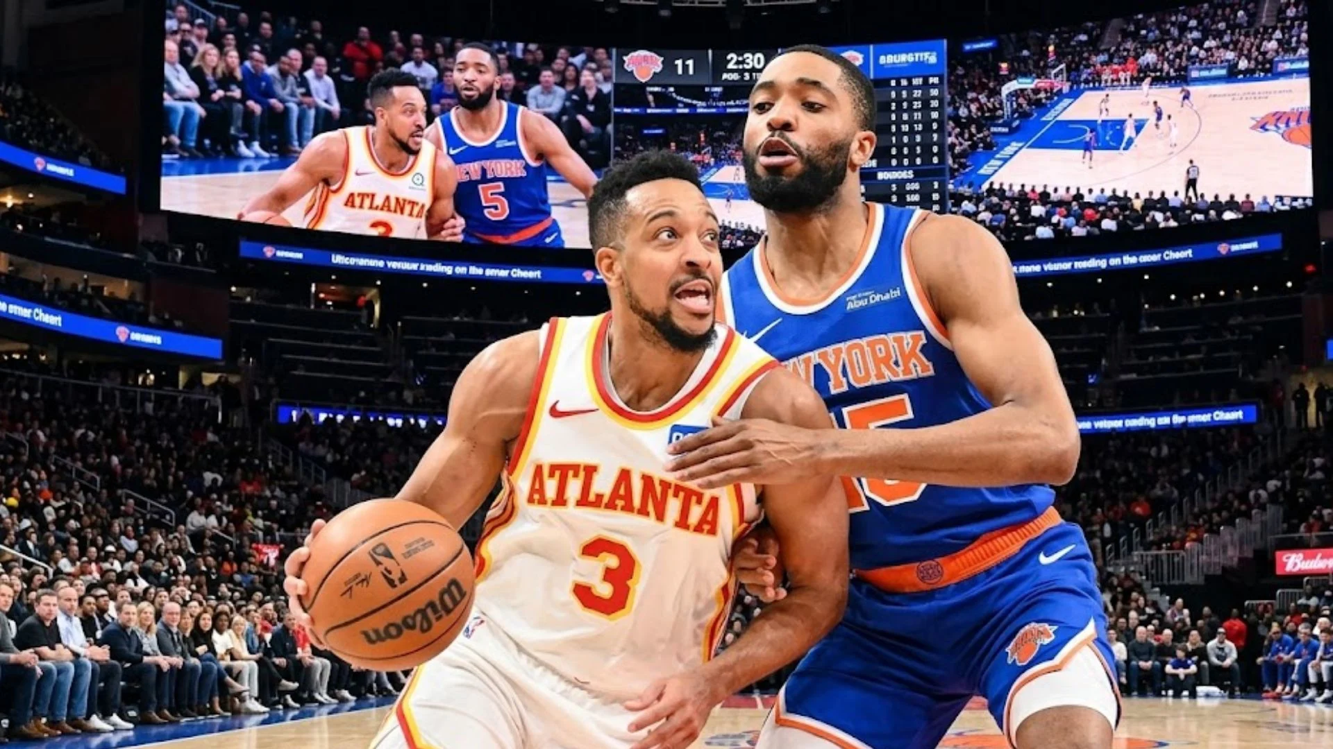 Knicks vs Hawks match score and stats