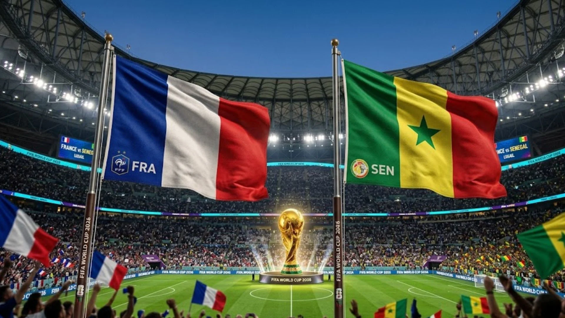 France vs Senegal match score and stats