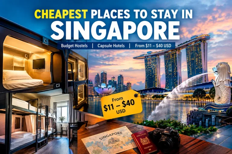 Cheapest Places to Stay in Singapore 2026 | Budget Capsule Hotel & Hostel Dorms